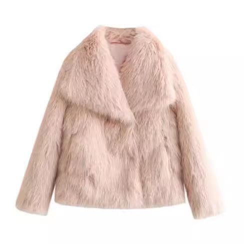 Manteau en Peluche d'Hiver