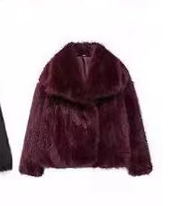 Manteau en Peluche d'Hiver