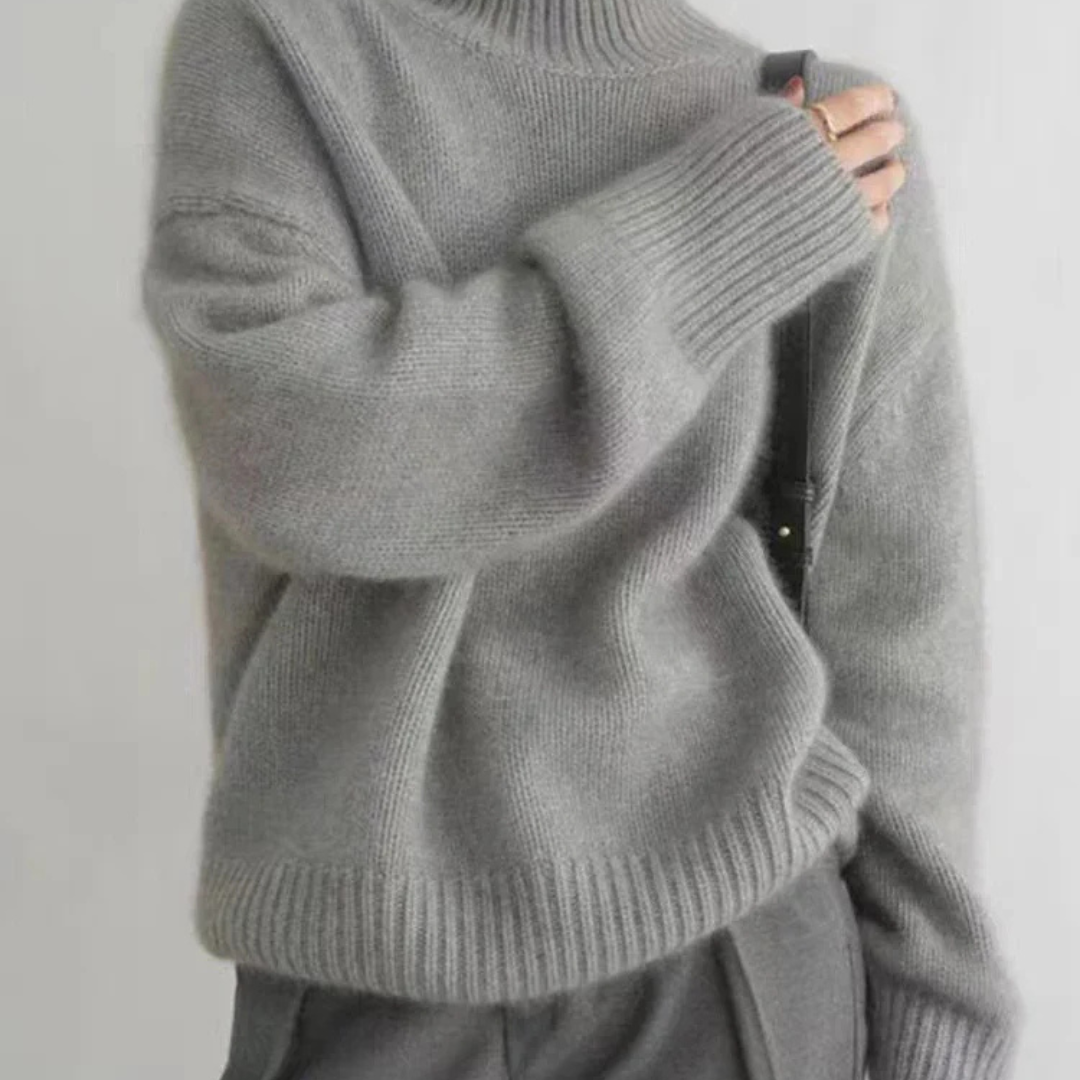 Pull Col Roulé Femme Cachemire Épais Automne/Hiver