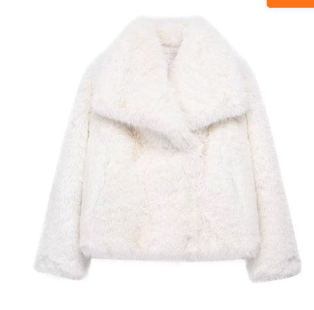Manteau en Peluche d'Hiver