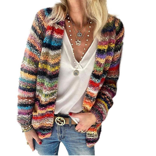 Cardigan en Tricot Léger de Style Européen
