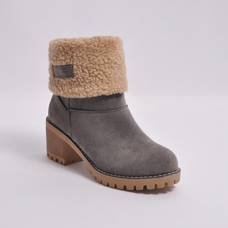 Bottines en fourrure