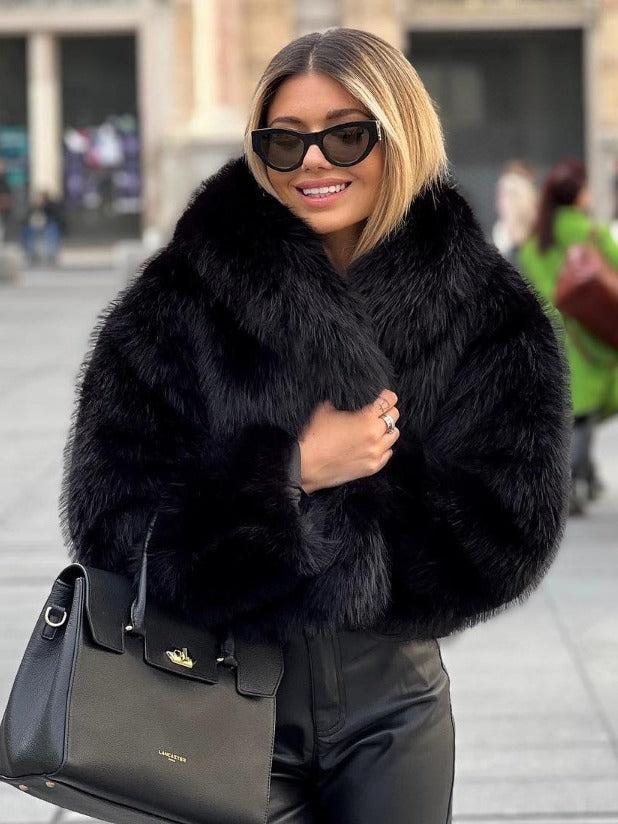 Manteau en Peluche d'Hiver