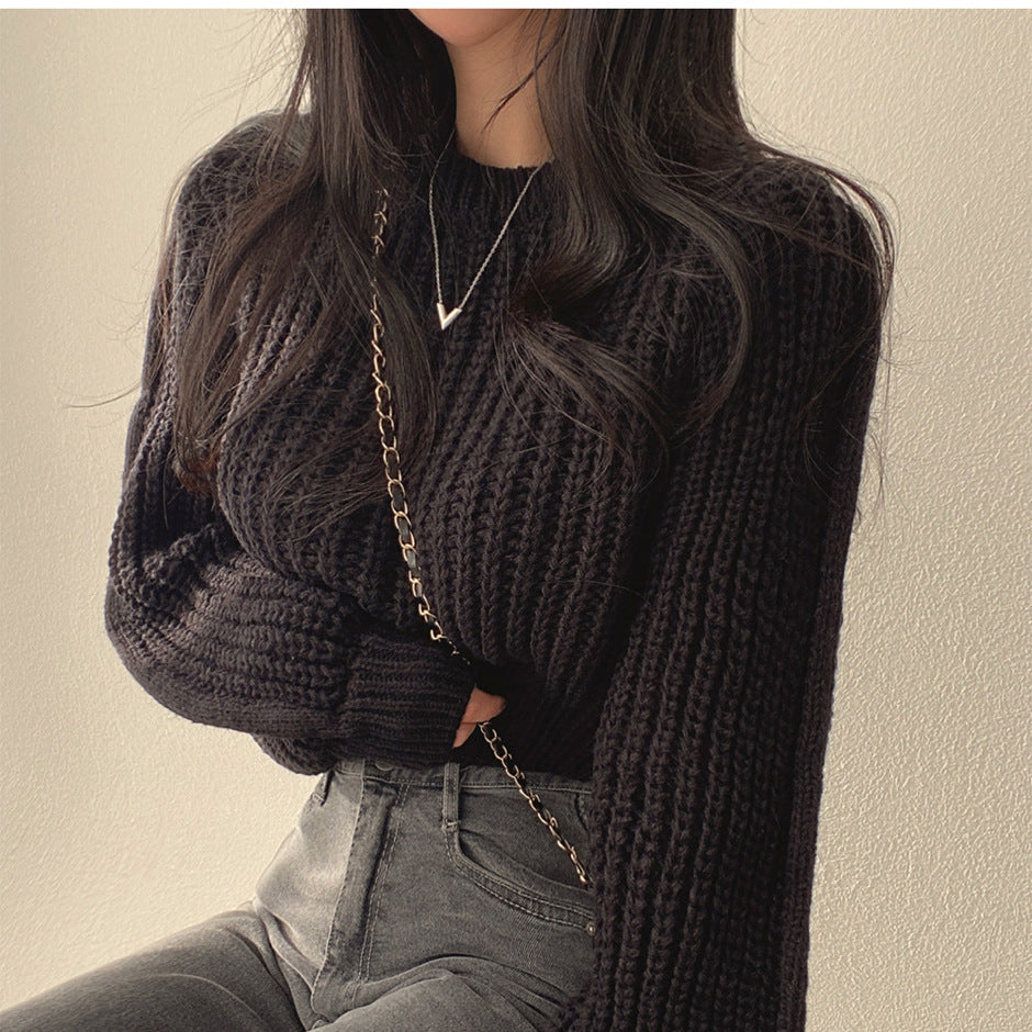 Pull Croppé Hivernal au Confort Moderne