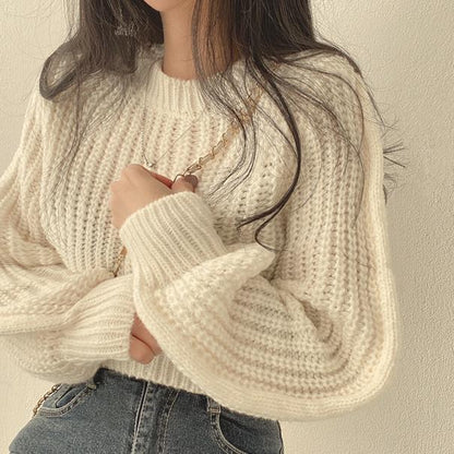 Pull Croppé Hivernal au Confort Moderne
