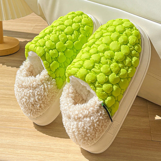 Chaussons Chauffants Bulle, Non-Slip pour Couples
