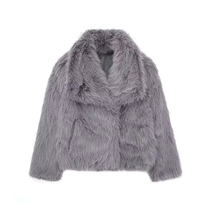 Manteau en Peluche d'Hiver
