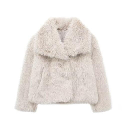 Manteau en Peluche d'Hiver