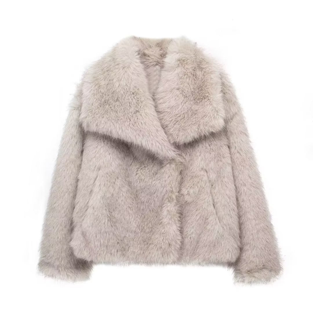 Manteau en Peluche d'Hiver